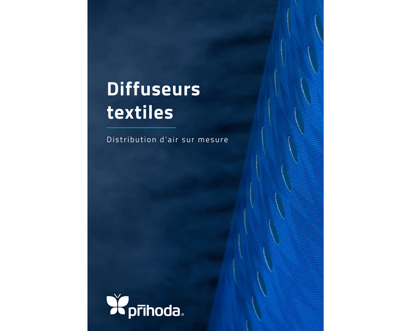 gaines textiles conduits textiles diffusion d'air textile hygiénique